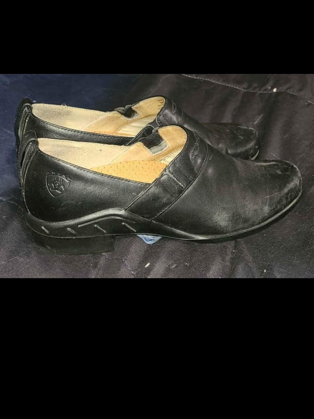 Ariat Black Leather Slip-On Women's Mules